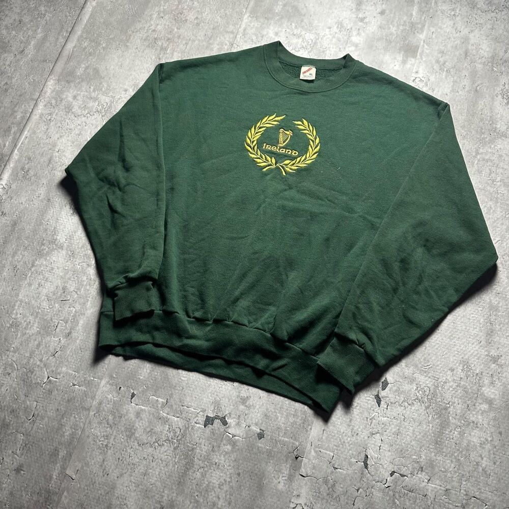 Jerzees Men's Green Sweatshirt